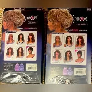 Bobbi Boss 100% Human Hair Weave  - Sleek One Complete 1- - Pack Total System. Bobbi Boss 100% Human Hair Weave - Styleone - Sleek One color 1 main image 4